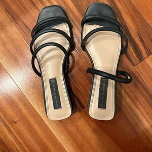 Steve Madden Black Strappy Sandals